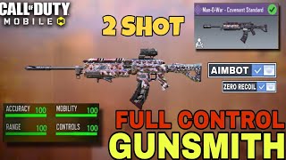 NEW Ultimate Man O War Best Attachment Gunsmith Setup for 2 SHOT Domination In COD MOBILE [upl. by Enilrahc]