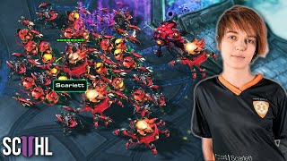 Scarletts MASSIVE ZERG SWARM  Starcraft 2 Scarlett vs Creator [upl. by Lodmilla259]