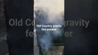 Old country gravity fed charcoal smoker [upl. by Philemol]