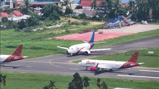 Batik Air dan Sriwijaya Air Take Off dan Landing di Bandara Rendani Kota Manokwari Papua Barat [upl. by Yelyac289]