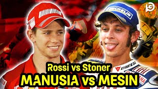 Valentino Rossi vs Casey Stoner  Pertempuran Antara Manusia vs Mesin [upl. by Edaj]