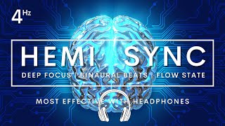 HEMI SYNC FLOW STATE THETA 4HZ BINAURAL BEATS flowstate hemisync 4hz binaural [upl. by Gayl]