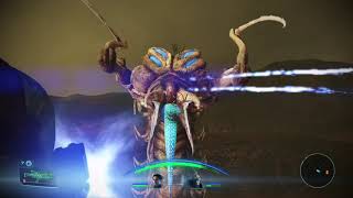 Mass Effect Legendary Edition Killing a Thresher Maw mostly on foot Insanity [upl. by Wilmar]