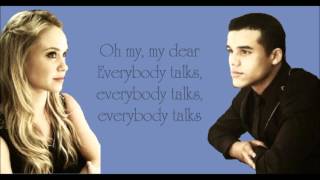 Glee  Everybody Talks lyrics [upl. by Natsuj]