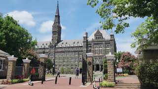 Georgetown University from EWR Newark airport by train and bus feat Washington DC Union Station [upl. by Sachiko656]