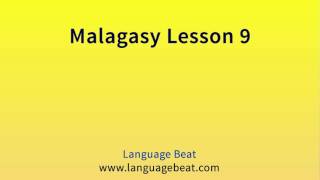 Learn Malagasy  Lesson 9  Malagasy Phrases for Beginners [upl. by Sower]