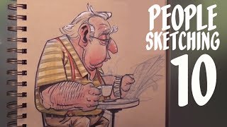 How to be a freelance artist  people sketching  episode 10 [upl. by Gibe]