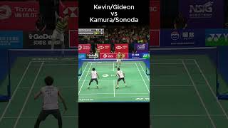 Kevin Gideon vs Kamura Sonoda badminton pemainbadminton hobibadminton pemainkampung [upl. by Sremlahc956]