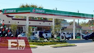 Pemex inaugura gasolinera en EU con ¡¿precios más baratos Vianey Esquinca [upl. by Siloum]