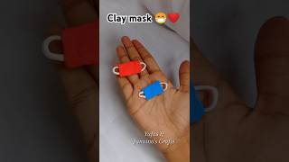 Clay mask 😷❤️ shorts yafasjunainacrafts [upl. by Lisab]