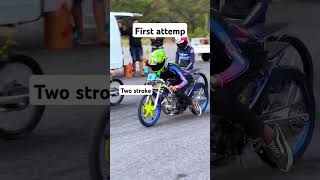 Two stroke motorcycle on the track shortvideo motorbike motovlog [upl. by Aelegna827]