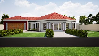 3 Bedroom Roundavel design  8 corner house  139m x 213m [upl. by Sue508]