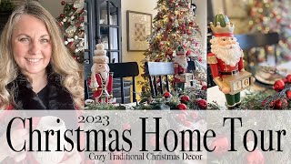 2023 Christmas Home Tour  Cozy Traditional Christmas Decor [upl. by Erdried]