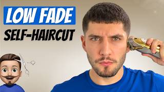 Low Fade SelfHaircut Tutorial  How To Cut Mens Hair 2024 [upl. by Kikelia]