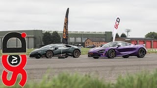 McLaren 720S v Huracan Performante  BOTB Drag Race  SCD Drag Races [upl. by Esorbma143]