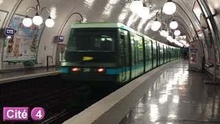 Cité  Ligne 4  Métro de Paris  RATP MP89  2016 [upl. by Edmead]