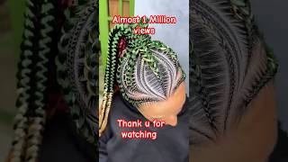 Ponytail stitch braids the ultimate blend of style and ease💫 youtubeshorts millionviews fyp [upl. by Skip233]