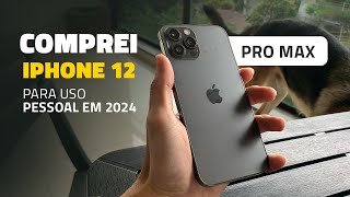 Comprei o iPhone 12 Pro MAX em 2024  Valeu a Pena [upl. by Aehtorod559]