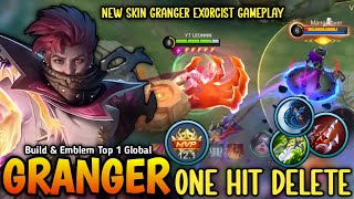 Granger New Exorcist Skin Gameplay with Best One Shot Build MUST TRY  Build Top 1 Global Granger [upl. by Jorie139]