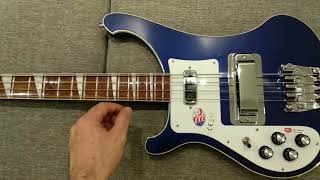 Rickenbacker bass 4003 lh midnight blue unboxing [upl. by Nairde841]