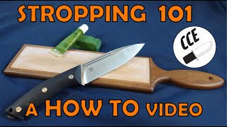 Stropping a Knife  A HowTo Video from Canadian Cutting Edge University [upl. by Patrizius]