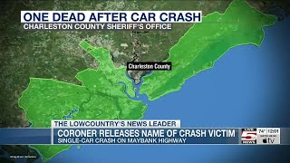 VIDEO Coroner IDs victim of singlecar crash on Wadmalaw Island [upl. by Olva]