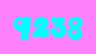 Colorful Numbers 1 to 10000 100 fonts [upl. by Ivad]