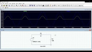 Half wave rectifier demonstration using ltspice [upl. by Halland]