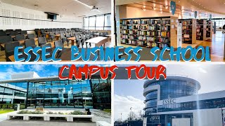 ESSEC Business School Campus Tour  Study in France [upl. by Aneloj]