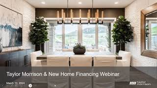 Homebuying Webinar with Taylor Morrison Experts [upl. by Ellehcrad849]