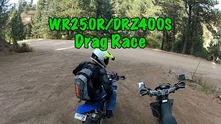 WR250R vs DRZ400 Drag Race [upl. by Monica]