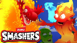 Pass The Hot Sauce  More  Smashers  Moonbug Kids  Toy Cartoons For Kids [upl. by Ikilisav82]