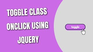 jQuery Toggle Class OnClick HowToCodeSchoolcom [upl. by Odin680]