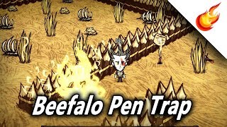 DISUSED BEEFALO PEN Trap Setpiece Walkthrough  Dont Starve Together [upl. by Ekusoyr54]