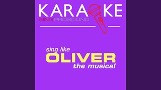 Where Is Love In the Style of Oliver Karaoke Instrumental Version [upl. by Lucrece]