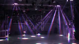 Spider Moving Head Lights DJ Lights 9 LEDs Heads X 10W RGB Stage Lighs [upl. by Wadell]