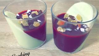 Panna Cotta Avocat Fraise très facile [upl. by Atazroglam]