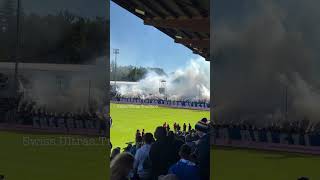 FC Luzern away in Aarau for the Swiss Cup15092024 football ultras swissultras fcluzern [upl. by Atrice597]