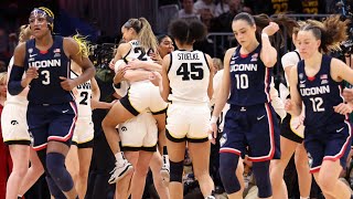 Full final four minutes of Iowas Final Four win over UConn [upl. by Davidoff]