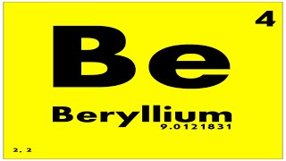 STUDY GUIDE 4 Beryllium  Periodic Table of Elements [upl. by Costin]