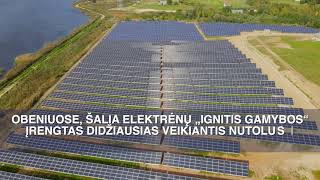 „Ignitis gamybos“ įrengtas didžiausias saulės elektrinių parkas Lietuvoje [upl. by Telford346]