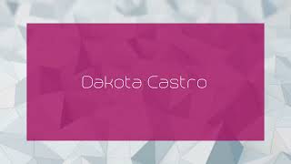 Dakota Castro  appearance [upl. by Leiru]