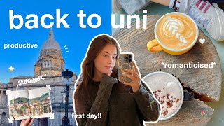 UNI VLOG 🎧 new semester romanticising first day 💌 edinburgh university [upl. by Anderea]