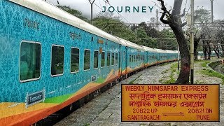 A Journey Aboard 20821 PUNE  SANTRAGACHI HUMSAFAR EXPRESS  Indian Railways [upl. by Tabbi]