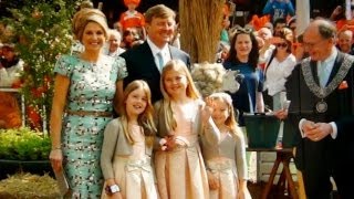 Prinsesjes bij Koningsdag 2014 in Amstelveen [upl. by Aener]