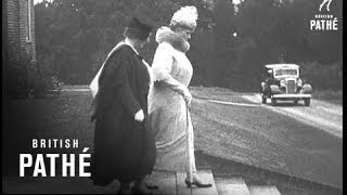 Queen Mary Visits Girls College Aka Egham 1937 [upl. by Kovacev]