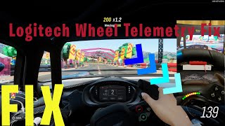 Forza Horizon 4 Telemetry fix for Logitech Wheels Motorsport 7 [upl. by Nonah]