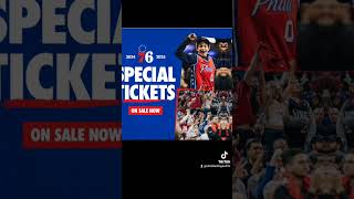 Philadelphia 76ers 202425 Special Tickets [upl. by Akinit]