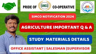 SIMCO NOTIFICATION 2024 AGRICULTURE IMPORTANT Q amp A  OFFICE ASSISTANT SALESMAN SUPERVISOR [upl. by Ylrebma]