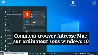 Comment trouver Adresse Mac sur PC sous windows 10 [upl. by Flatto]